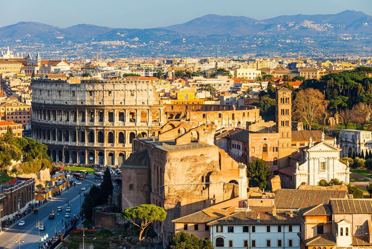 Rzymskie Koloseum (Włochy) puzzle online ze zdjęcia