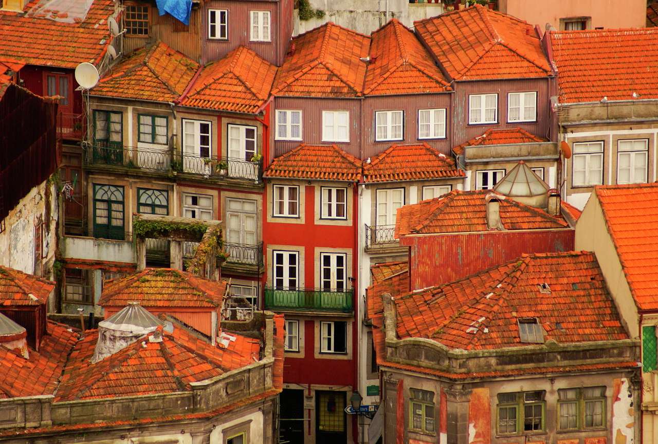 Stare domy w Porto (Portugalia) puzzle online ze zdjęcia