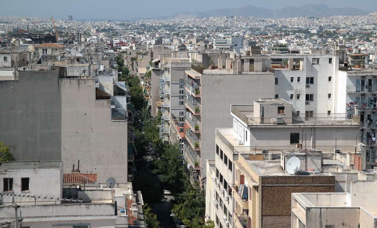 Dzielnica Metaxourgeio w Atenach (Grecja) puzzle ze zdjęcia