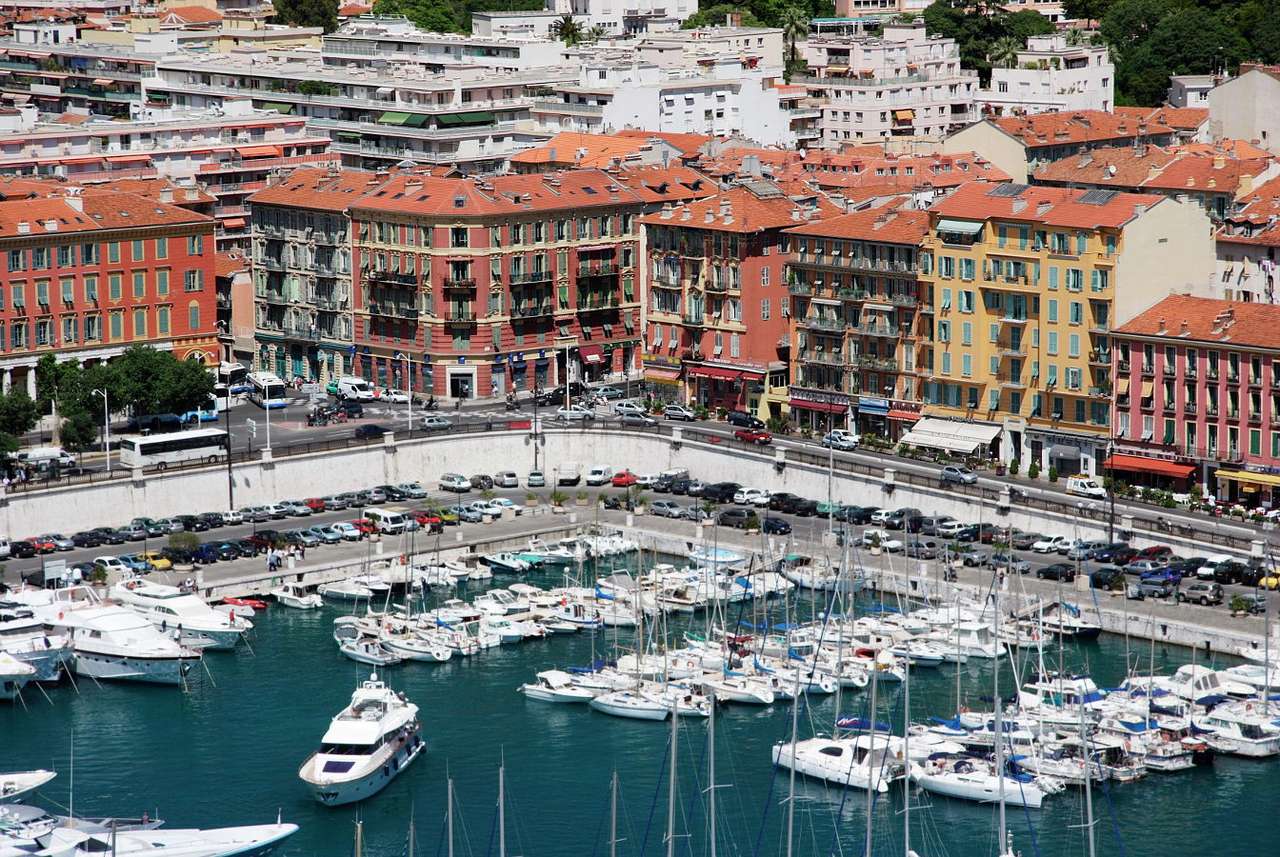 Przystań dla jachtów w Nicei (Francja) puzzle online ze zdjęcia