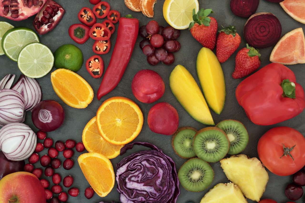 Warzywa i owoce wspomagające odporność puzzle online