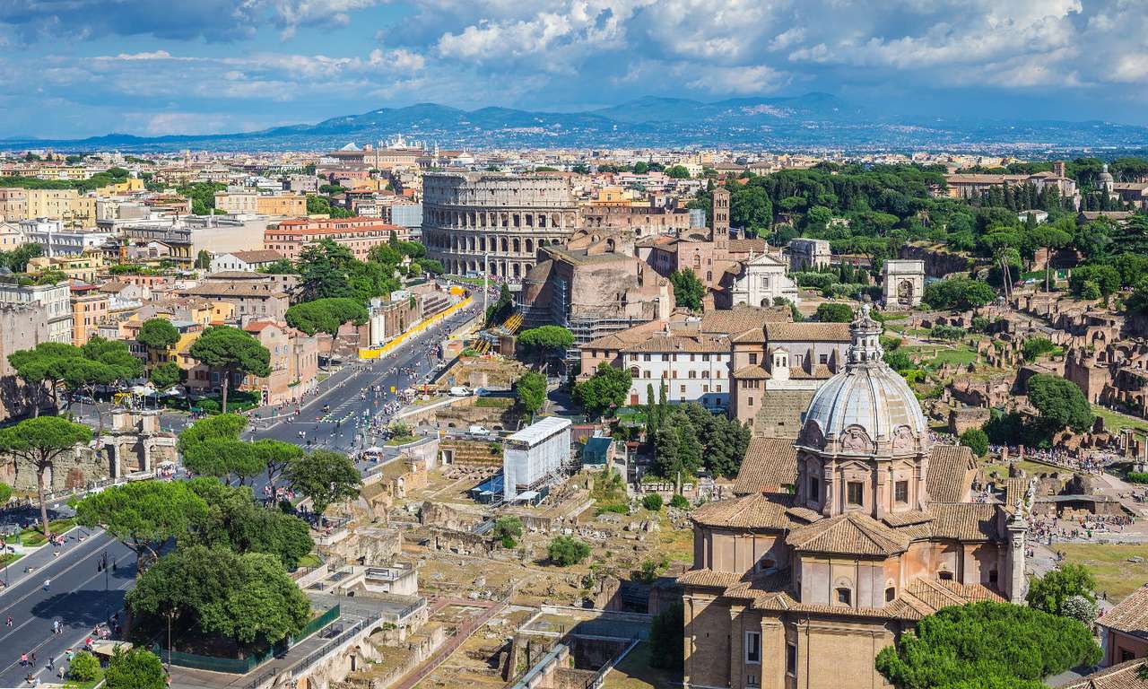 Panorama Rzymu (Włochy) puzzle online