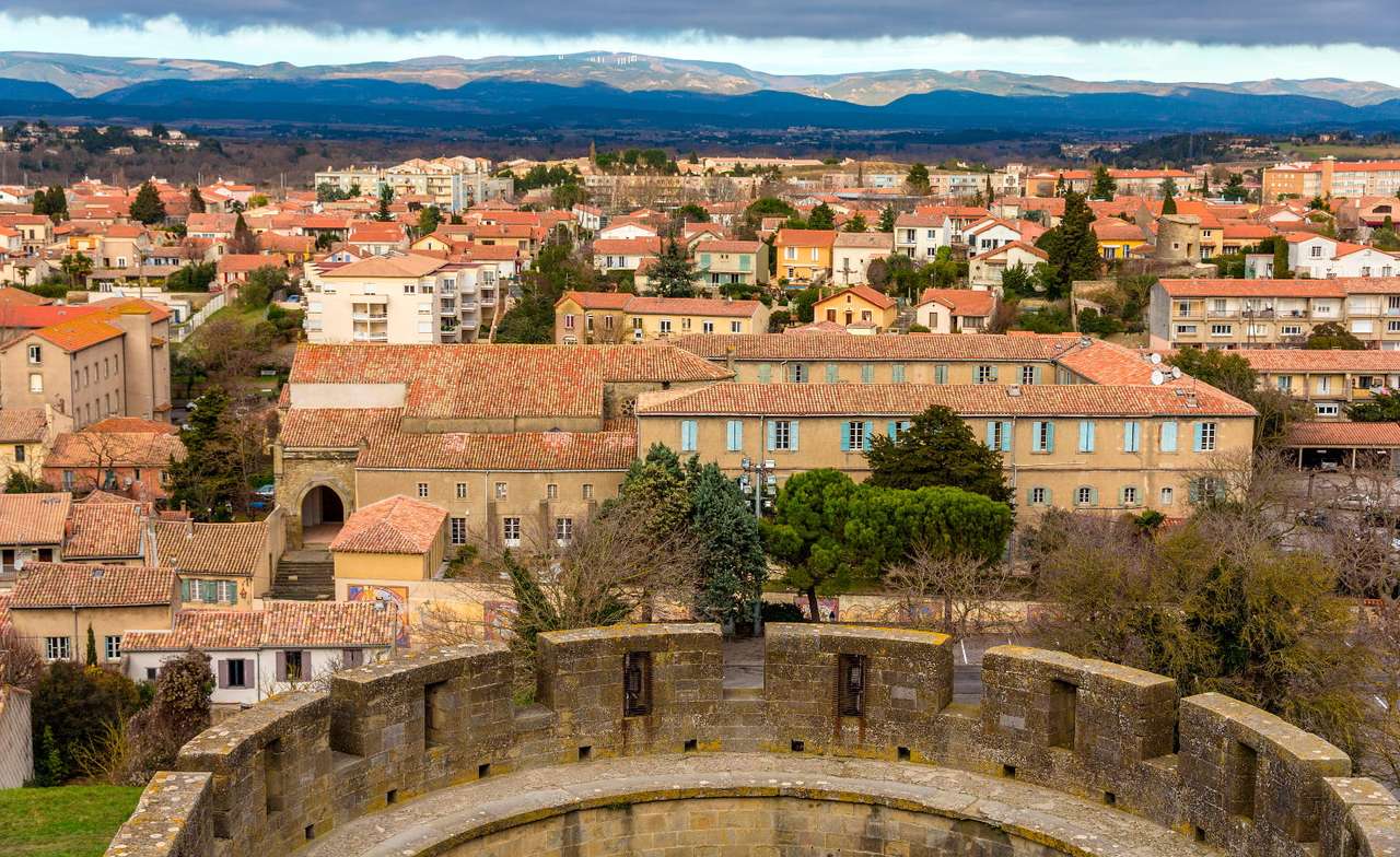Carcassonne widziane z twierdzy (Francja) puzzle online