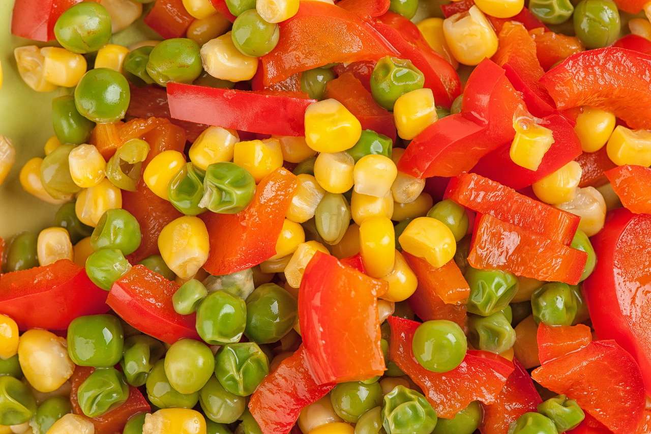 Warzywa konserwowe puzzle online ze zdjęcia
