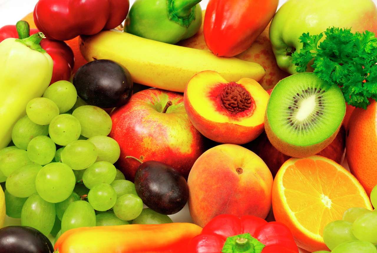 Kolorowe owoce puzzle online ze zdjęcia