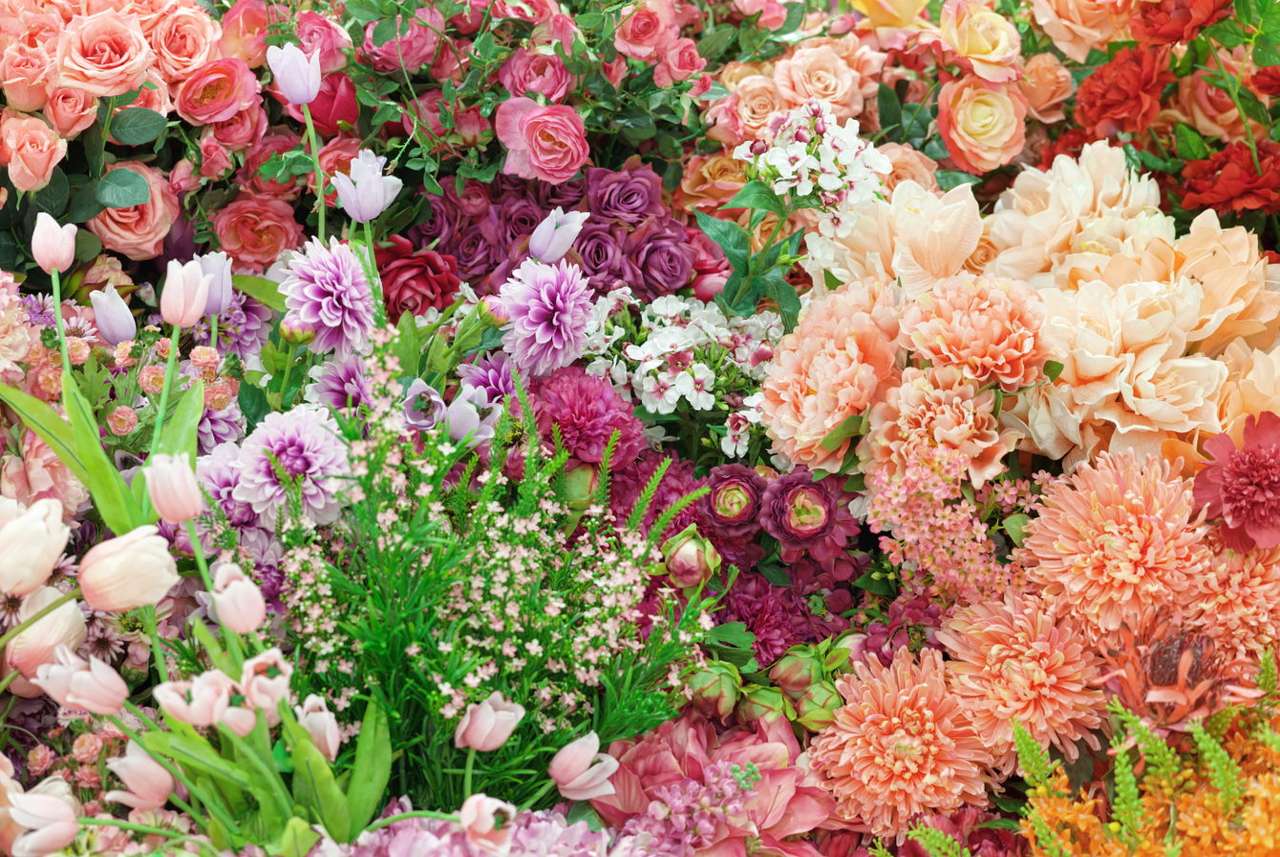 Kwiaty cięte puzzle online ze zdjęcia