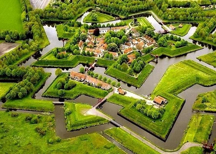 wioska holenderska puzzle ze zdjęcia