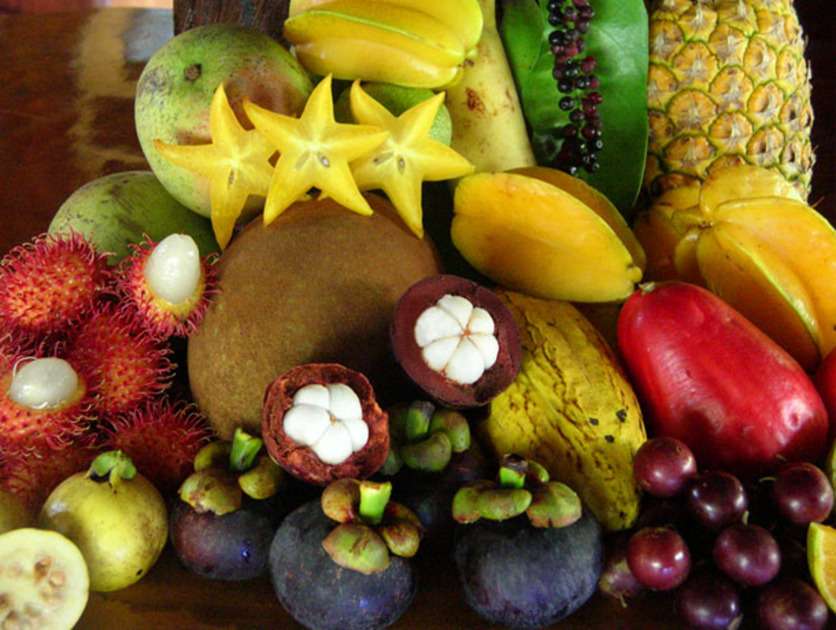 Egzotyczne owoce puzzle online ze zdjęcia