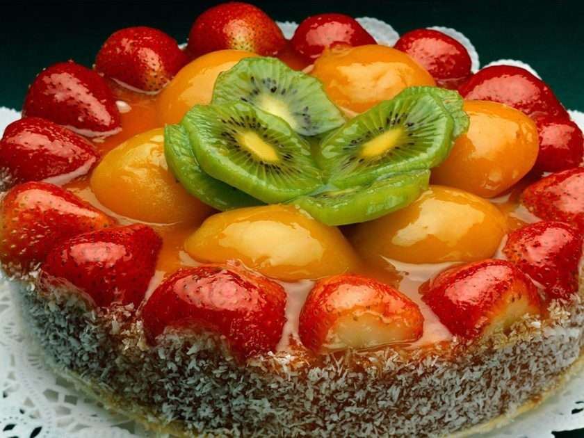Ciasto owocowe z galaretką puzzle online