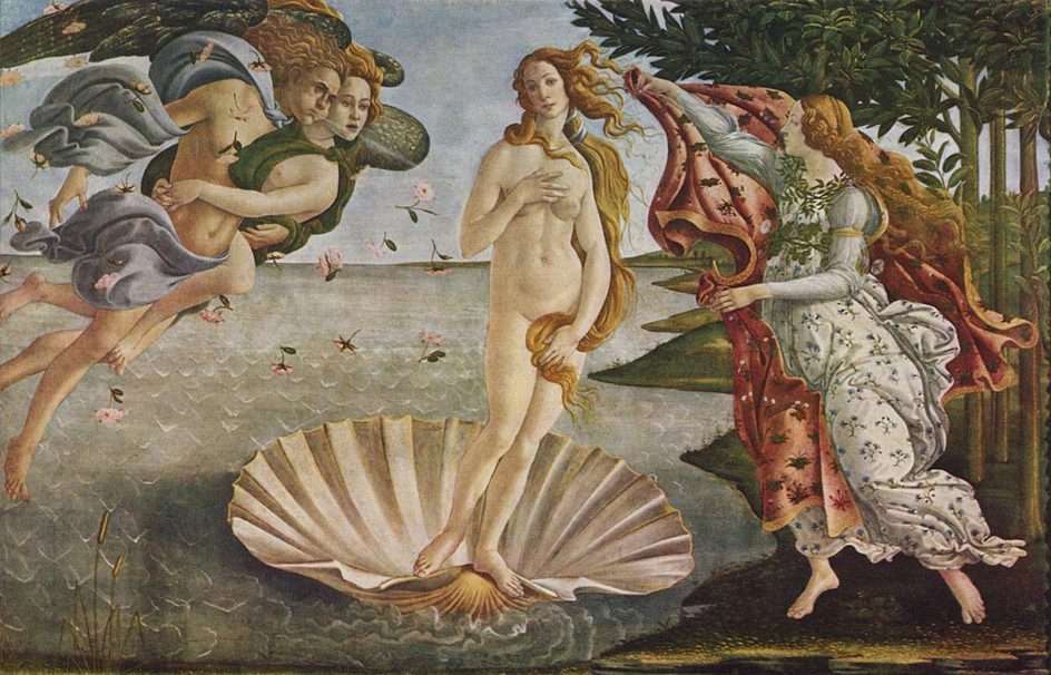 Sandro Botticelli "Narodziny Wenus" puzzle online