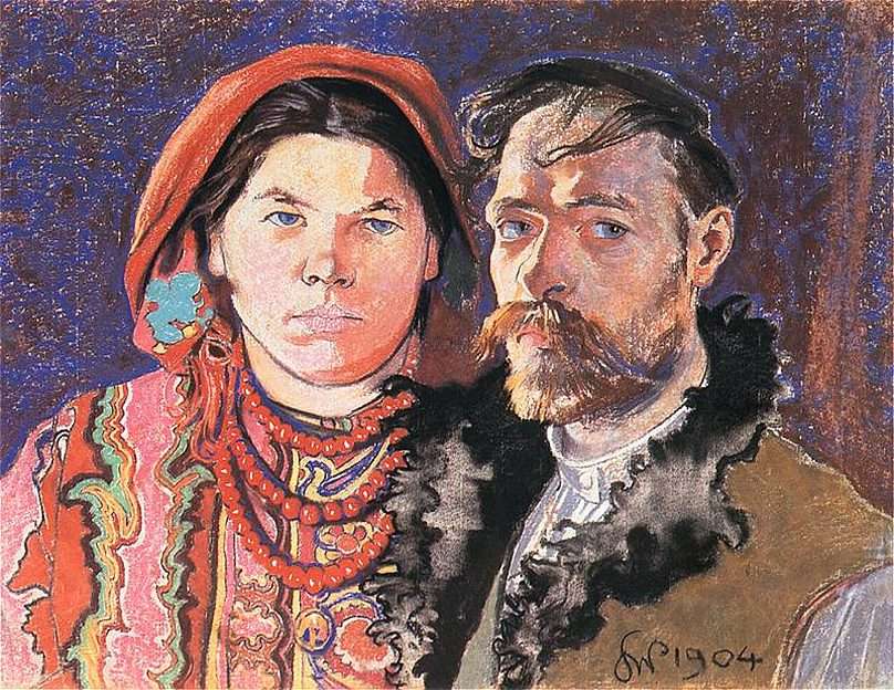 Stanisław Wyspiański "Portret z żoną" puzzle online