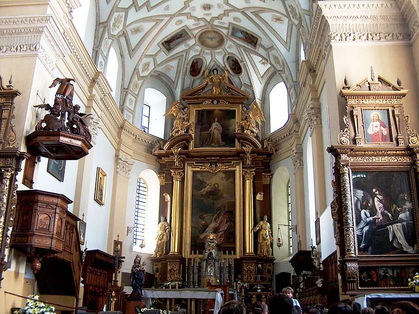 Katedra w Kazimierzu Dolnym puzzle online ze zdjęcia