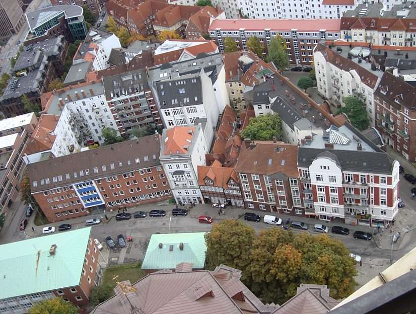 Hamburg, widok z wieży St. Michaelis puzzle