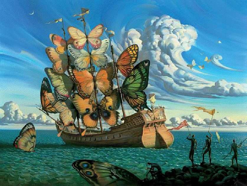 Pintura de Salvador Dali puzzle online ze zdjęcia