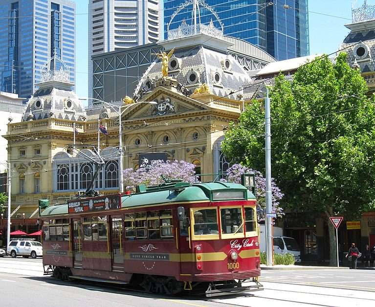 tramwaj w Melbourne puzzle online ze zdjęcia