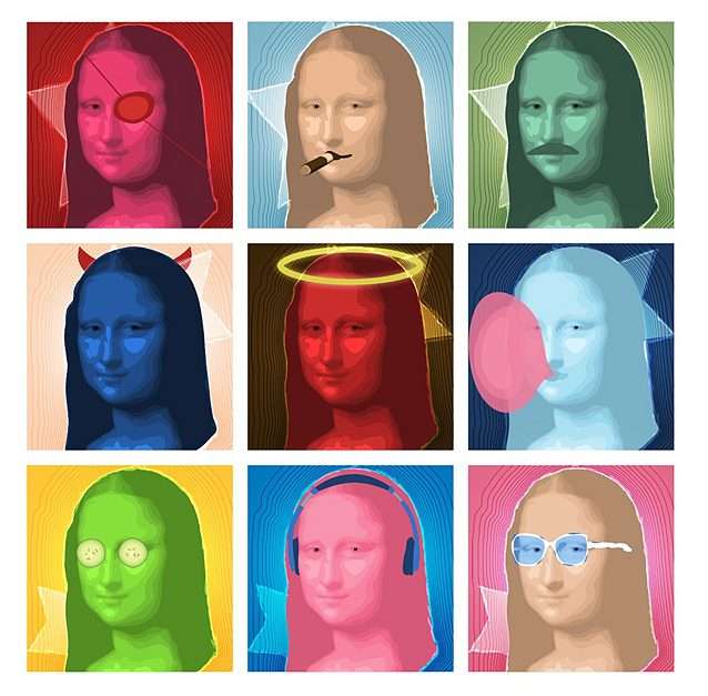 La Gioconda lub Mona Lisa en versión de The Rots puzzle online
