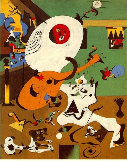 Joan Miro - holandy wewnętrzne puzzle online ze zdjęcia