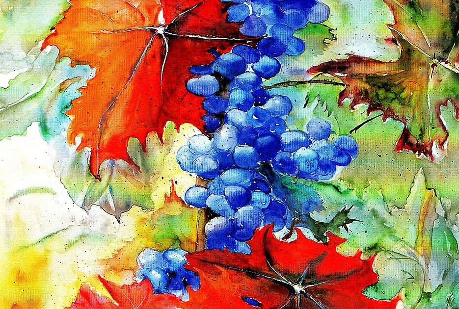 Niebieskie winogrona puzzle online ze zdjęcia