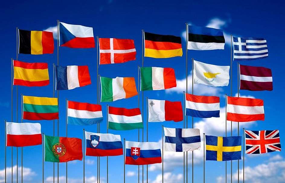 Flagi Unii Europejskiej puzzle online
