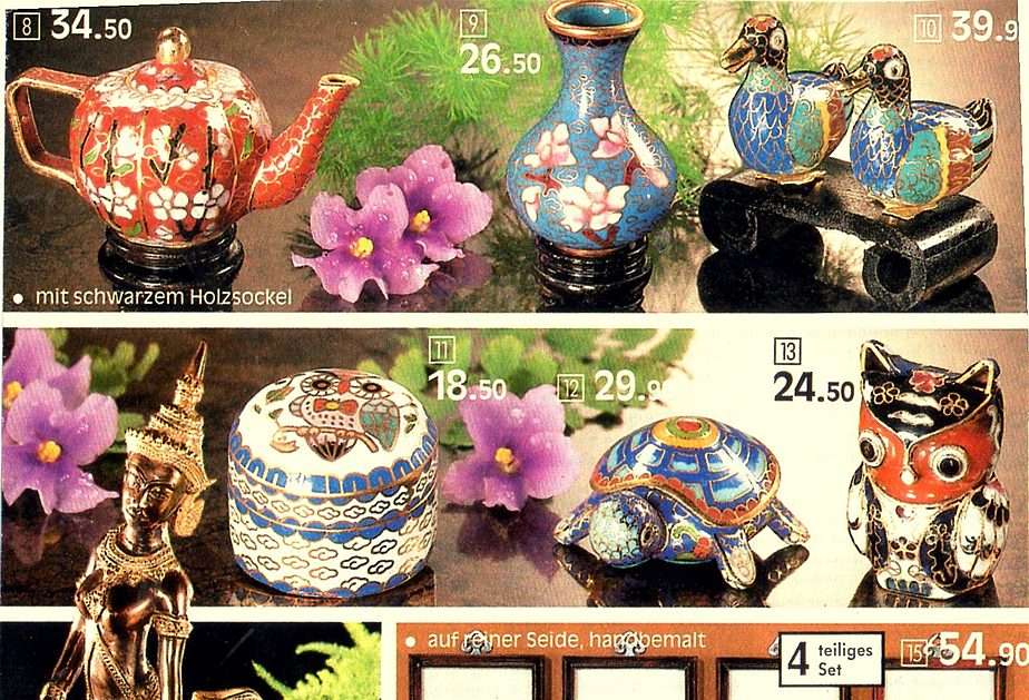 Porcelana orientalna puzzle online ze zdjęcia
