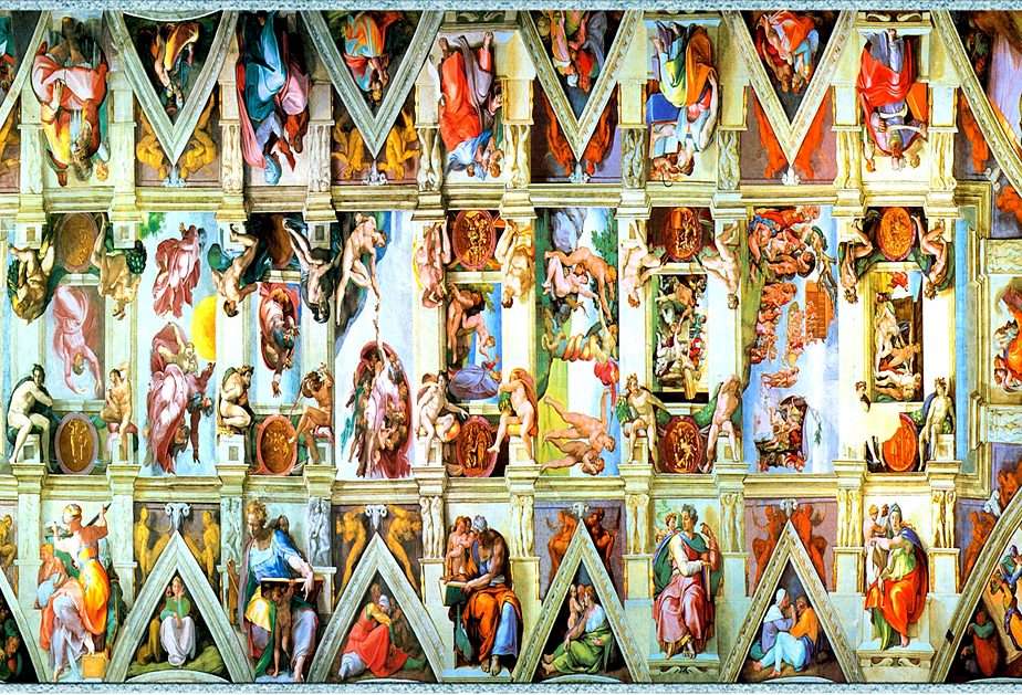 Freski w  Kaplicy Sykstyńskiej puzzle online