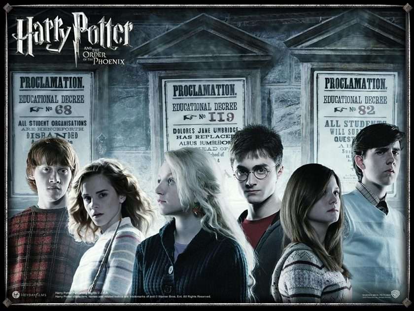 Harry Potter puzzle ze zdjęcia