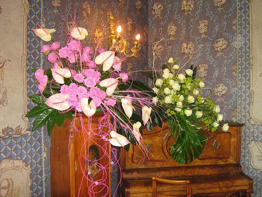 Bukiety kwiatowe puzzle online ze zdjęcia