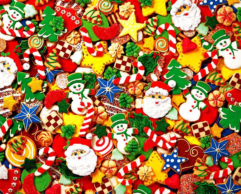 Collage świąteczny puzzle online