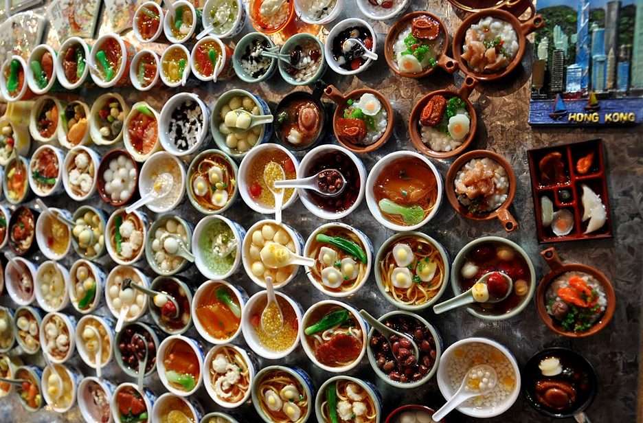 Różnorodność posiłków... puzzle online ze zdjęcia
