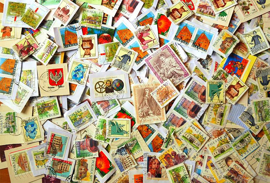 kolekcja znaczków puzzle online ze zdjęcia