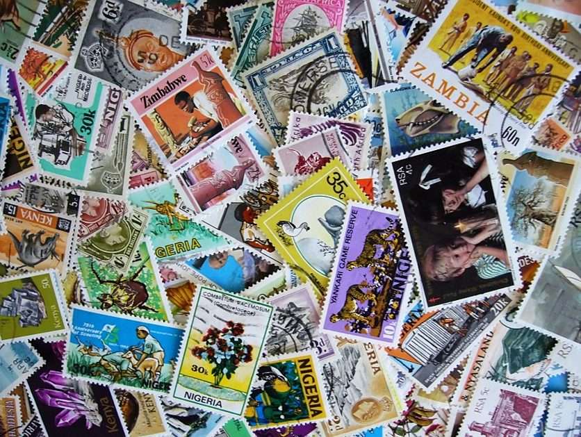 znaczki z dalekich krajów puzzle online ze zdjęcia