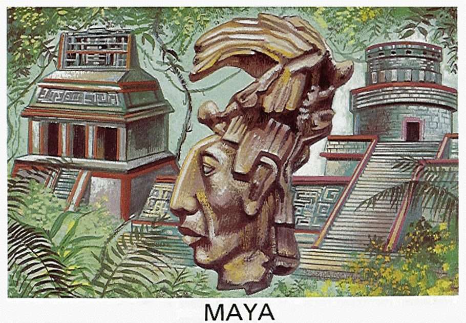 Majowie należący do najbardziej zaawansowanych przodków puzzle online ze zdjęcia
