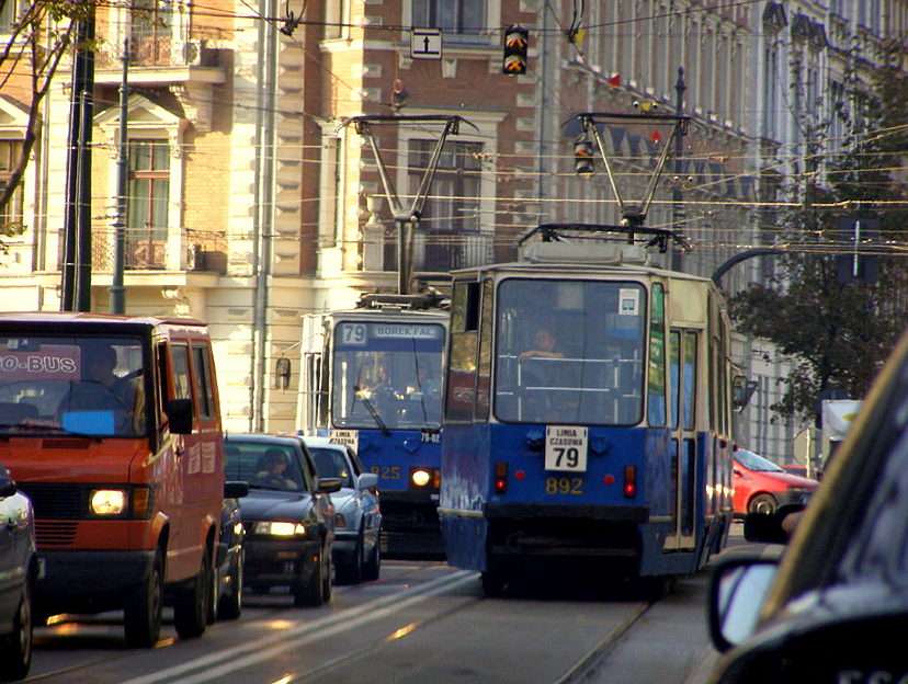 Niebieskie tramwaje puzzle online ze zdjęcia