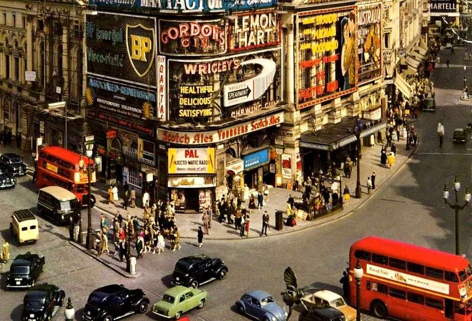 Londyn-1960 rok puzzle online ze zdjęcia