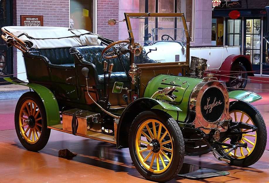 Muzeum starych samochodów puzzle