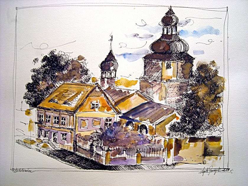 Kościół św. Mikołaja w Lublińcu puzzle online ze zdjęcia