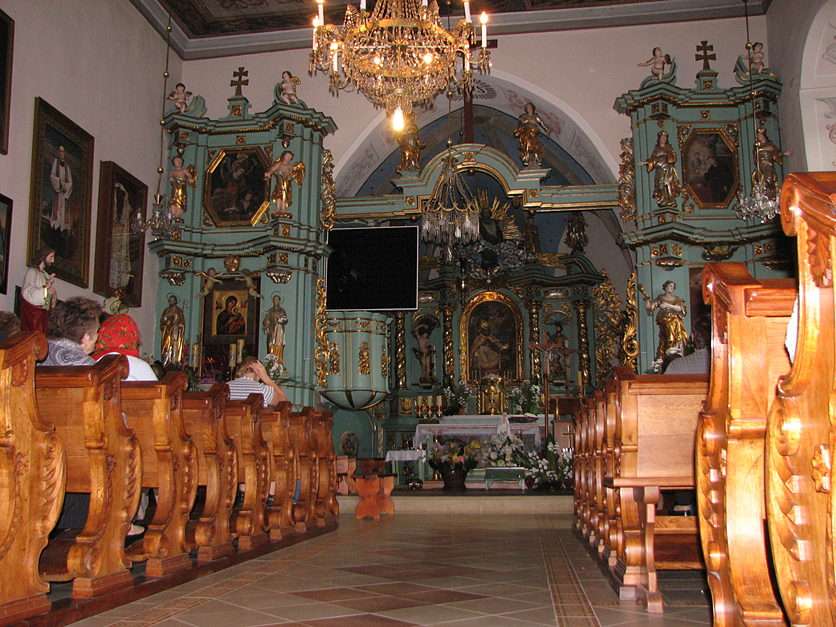 Kościół pw. Św. Kwiryna w Łapszach Niżnych puzzle online ze zdjęcia