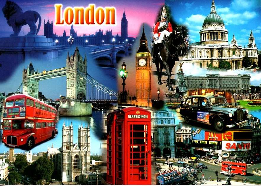 Widokówka z Londynu puzzle online