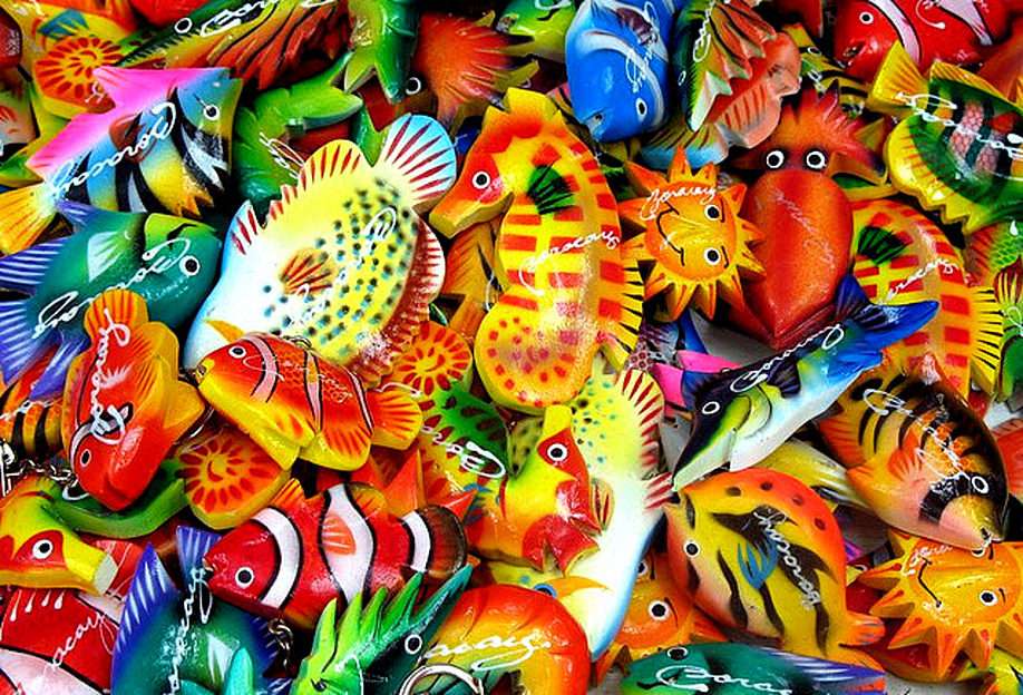 Kolorowe rybki... puzzle ze zdjęcia