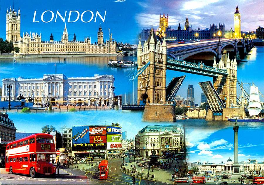 Widokówka z Londynu puzzle