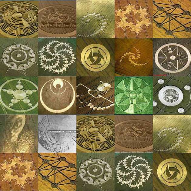 Kręgi zbożowe puzzle online ze zdjęcia