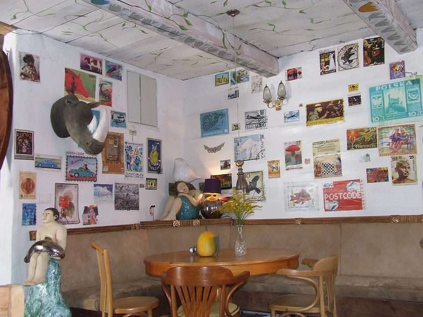 wnętrze kawiarni w Lanckoronie puzzle online ze zdjęcia
