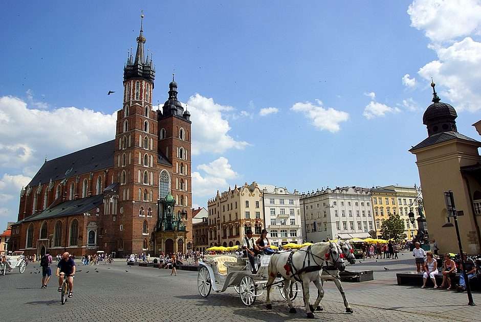 Rynek Główny w Krakowie puzzle ze zdjęcia
