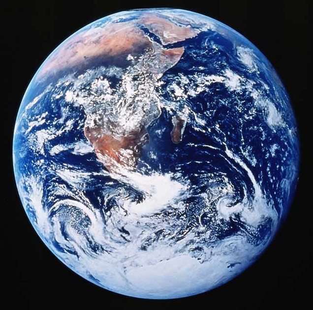 Ziemia z kosmosu puzzle online ze zdjęcia