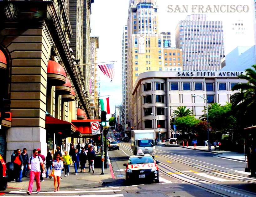 Ulica San Francisco puzzle ze zdjęcia