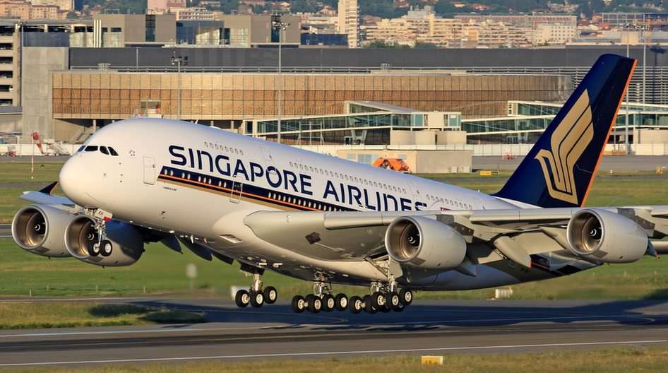 Airbus A380-800 puzzle online ze zdjęcia