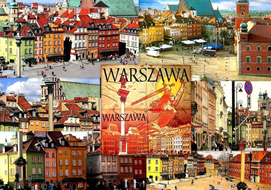 Collage- Warszawa puzzle online