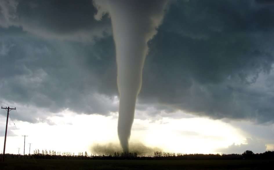 Tornado puzzle online ze zdjęcia