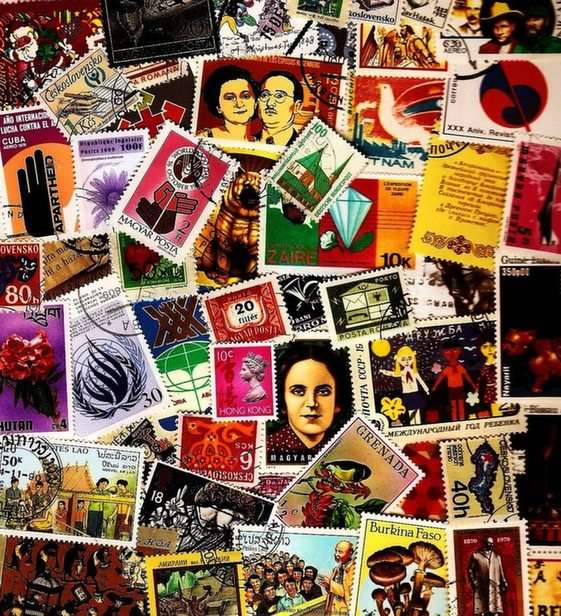 znaczki pocztowe 03 puzzle online