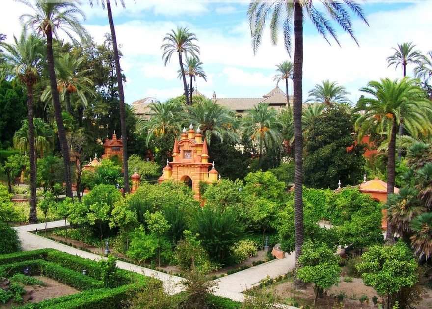 Jardines del Alcazar - Sevilla (Hiszpania) puzzle online